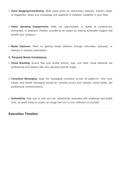 Free Personal Blank Branding Activation Plan Template to Edit Online