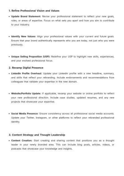 Free Professional Rebranding Activation Plan Template to Edit Online