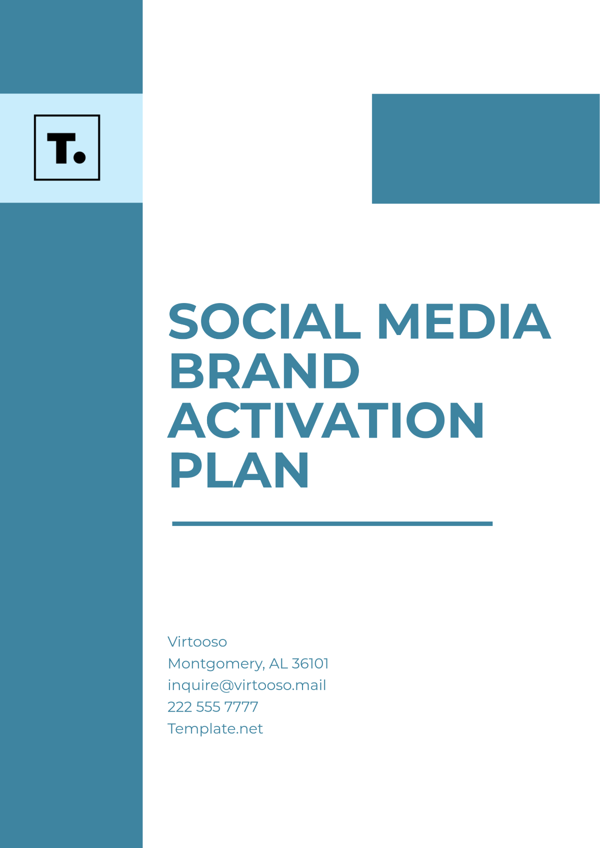 Social Media Brand Activation Plan Template - Edit Online & Download