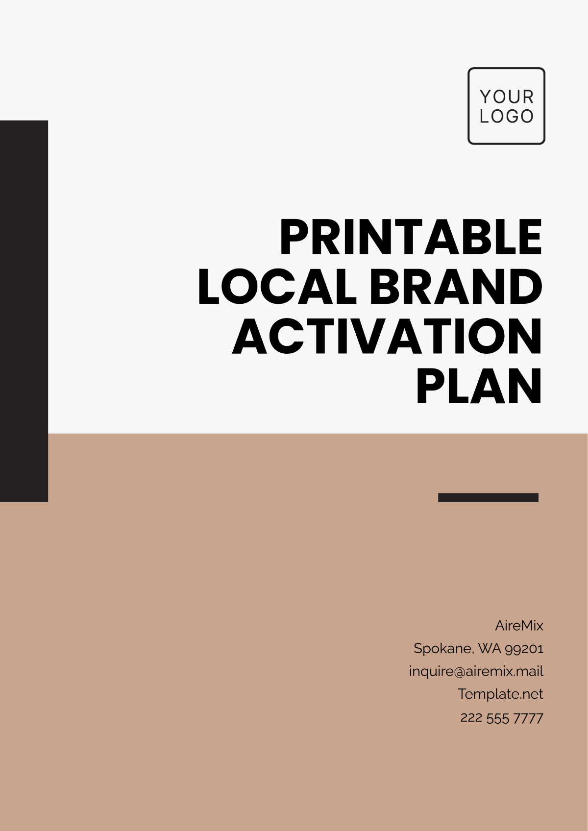 Printable Local Brand Activation Plan Template - Edit Online & Download