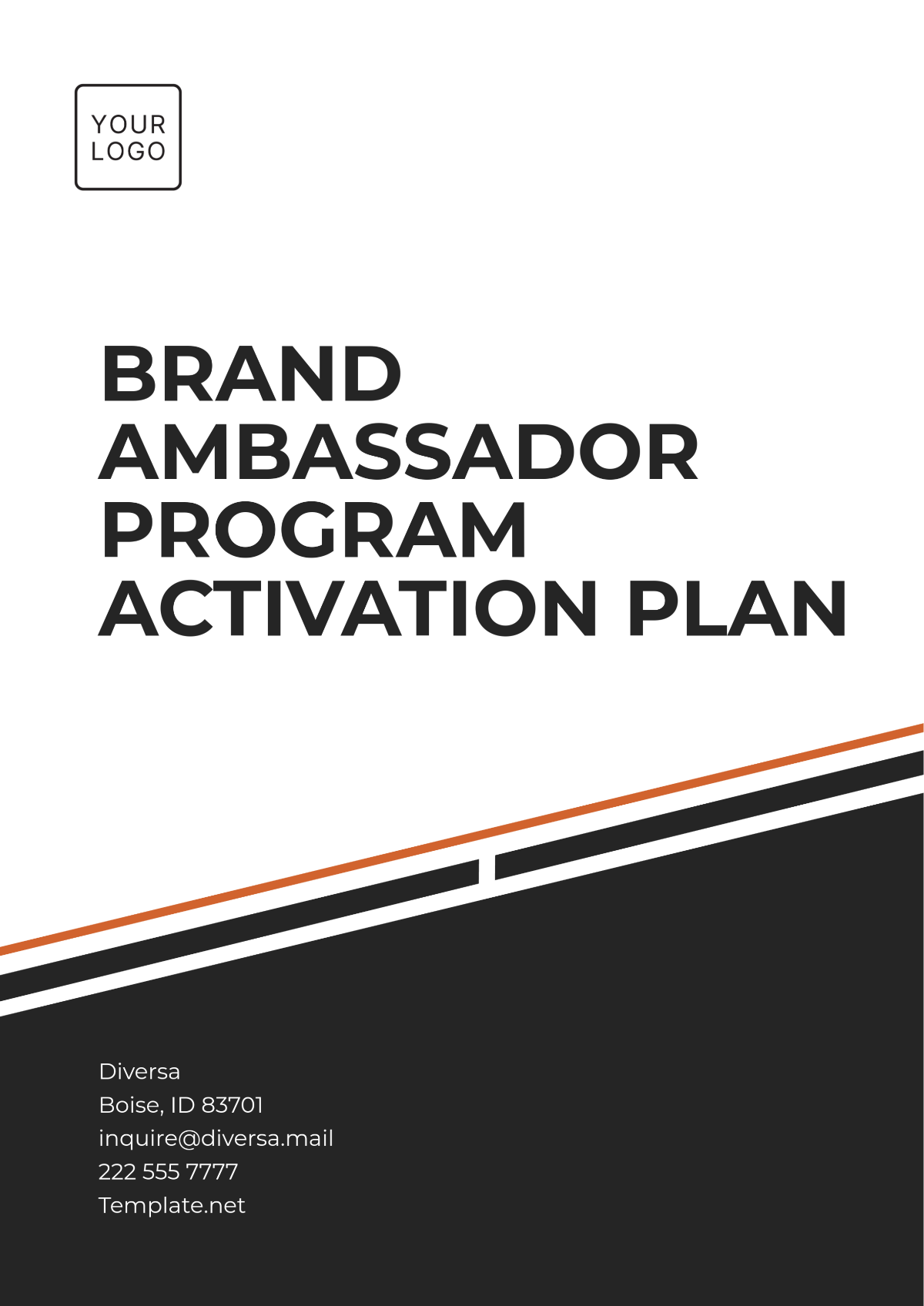 Brand Ambassador Program Activation Plan Template - Edit Online & Download