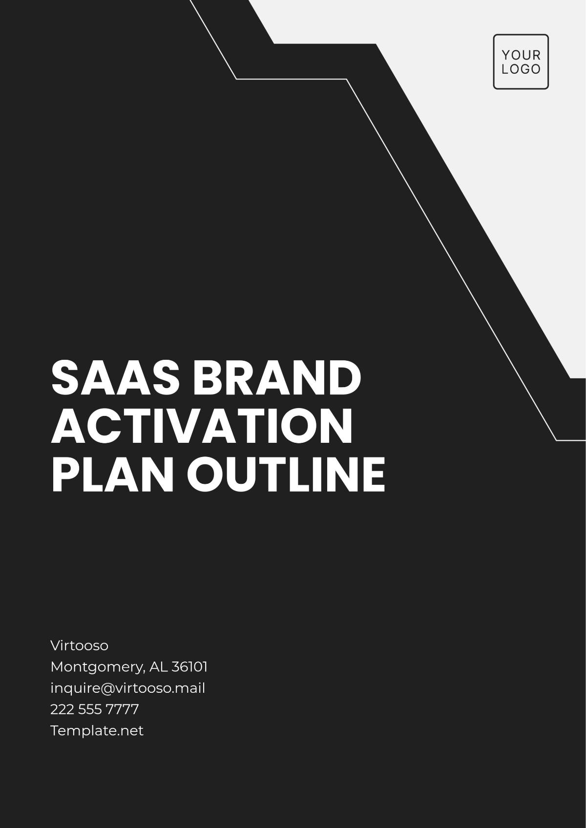 SaaS Brand Activation Plan Outline Template - Edit Online & Download