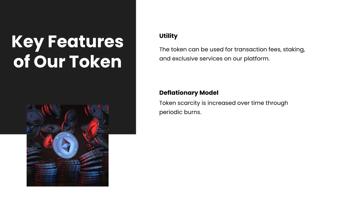 Free Cryptocurrency ICO Pitch Deck Template to Edit Online