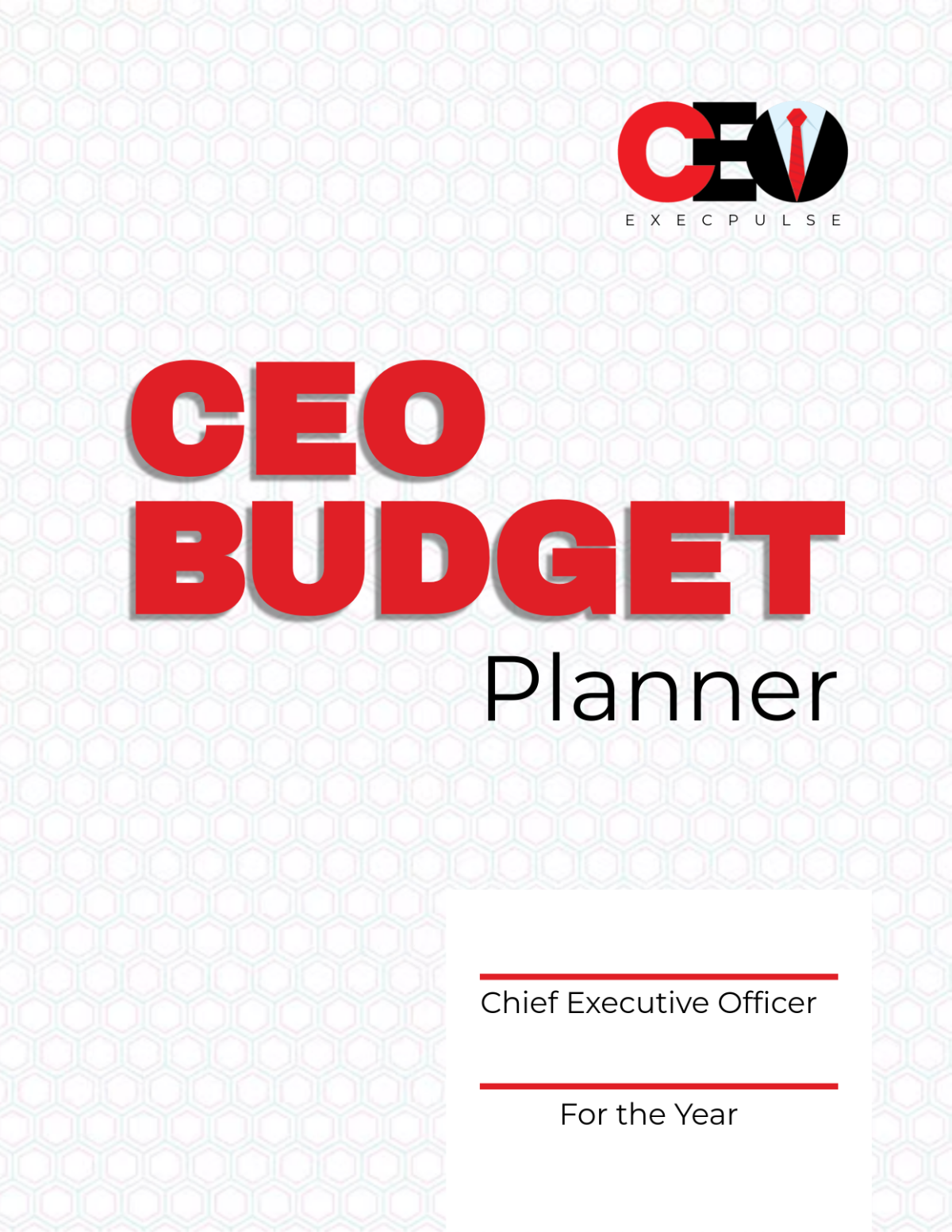 Free CEO Budget Planner Template - Edit Online & Download