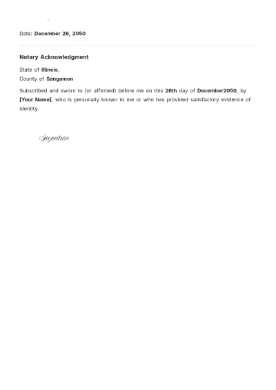 Free Tenant Affidavit of Payment Template to Edit Online