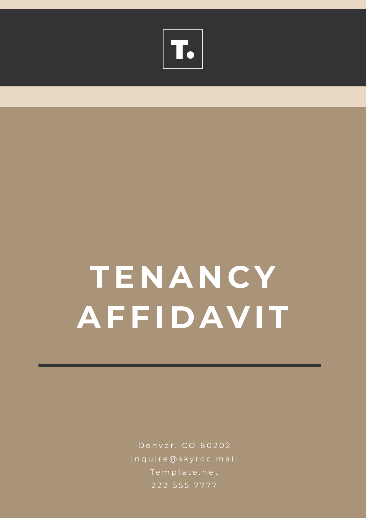 Free Tenancy Affidavit Template