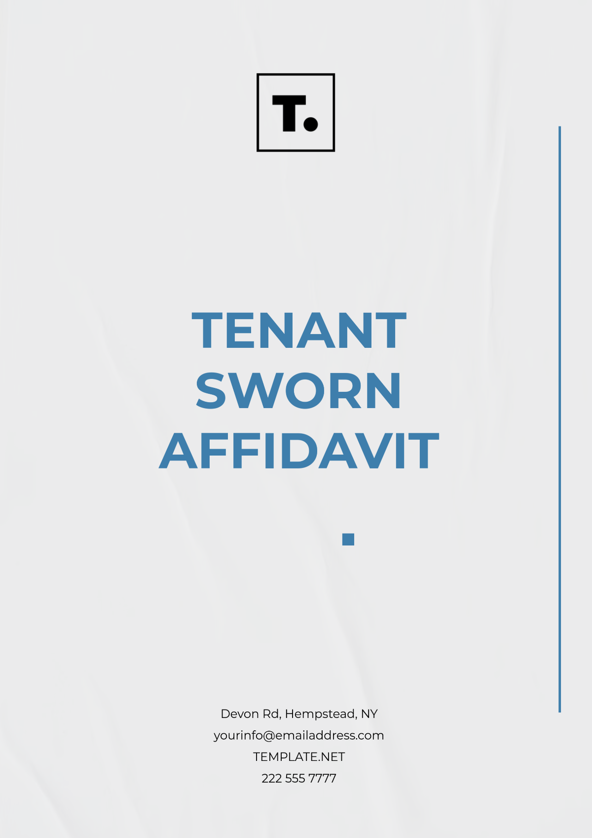 Free Tenant Sworn Affidavit Template