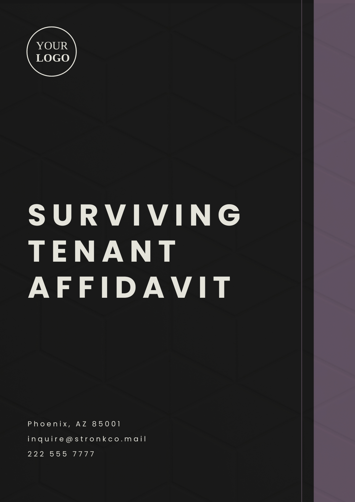 Free Surviving Tenant Affidavit Template