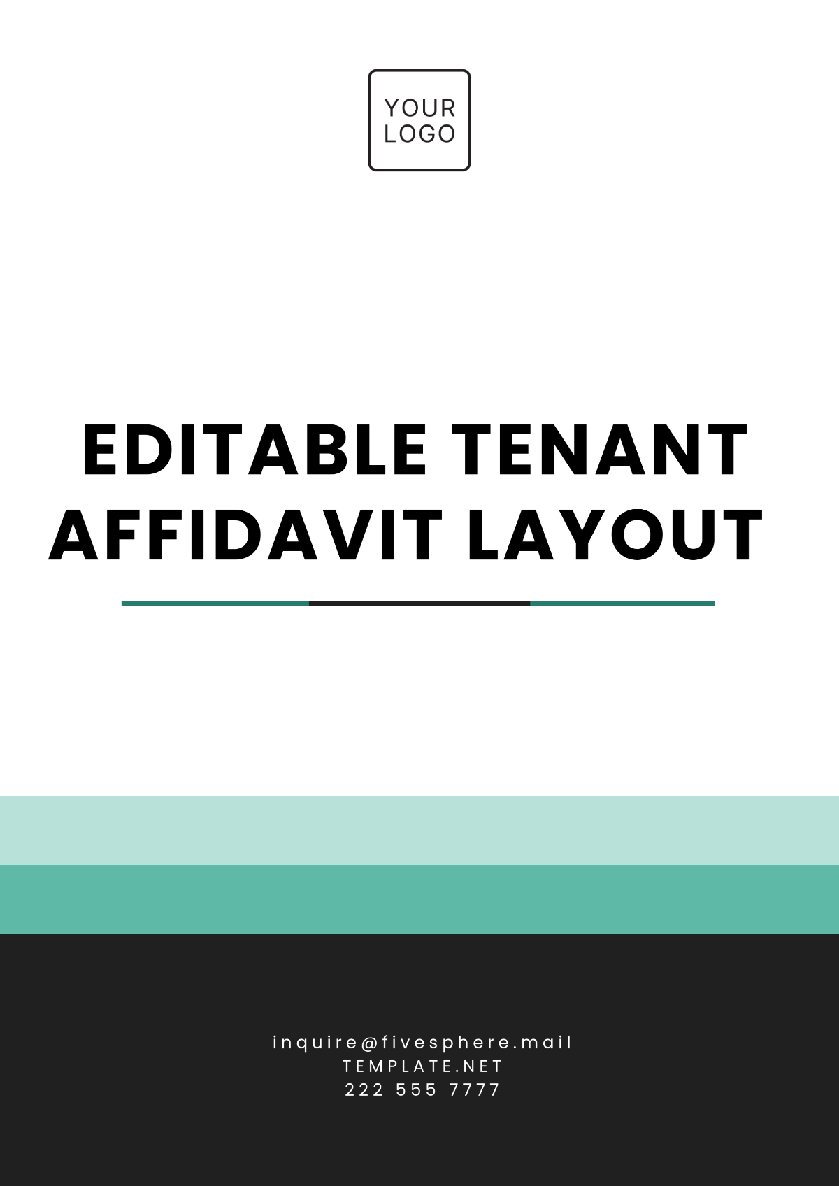 Free Editable Tenant Affidavit Layout Template