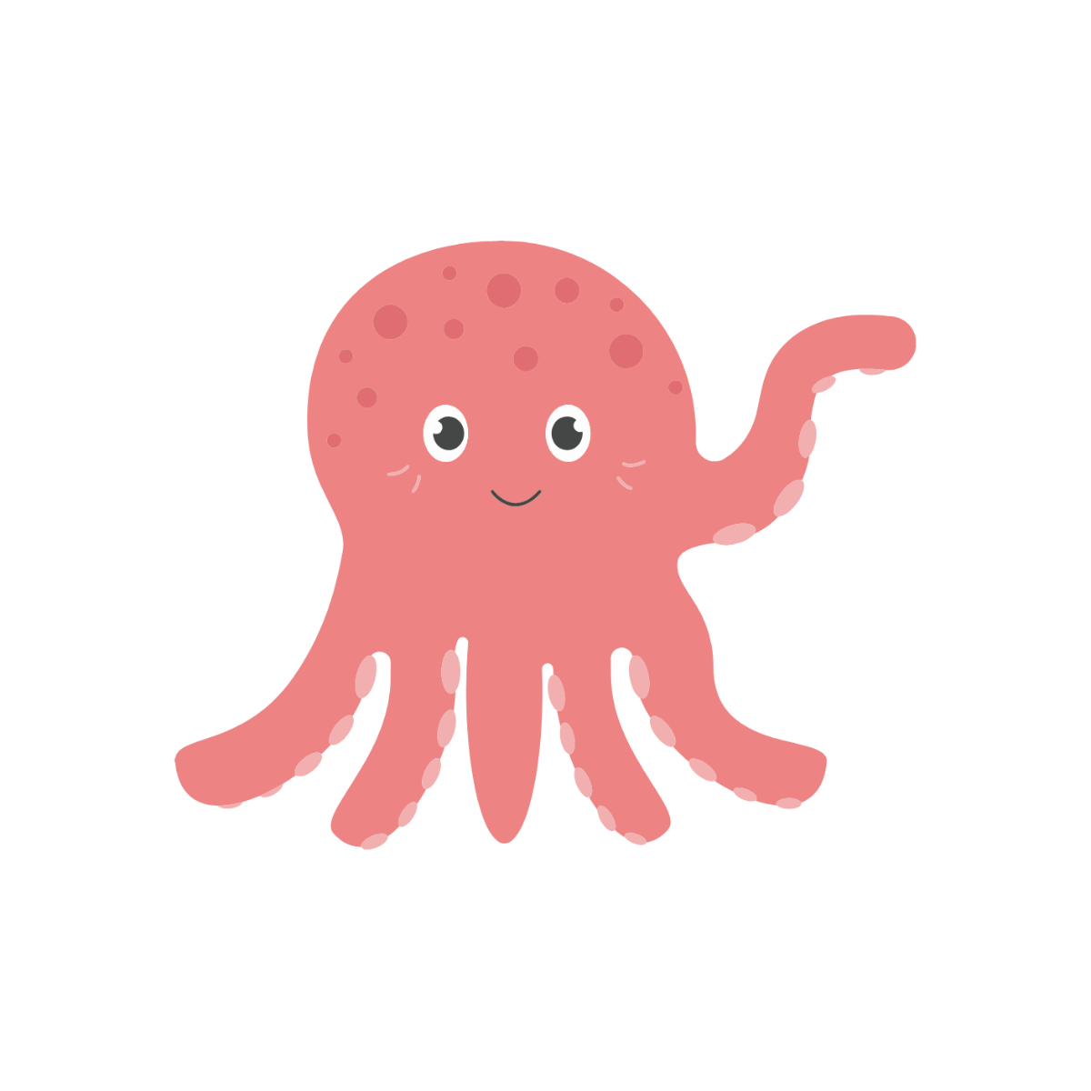 Cartoon Octopus Clipart  - Edit Online | Template.net