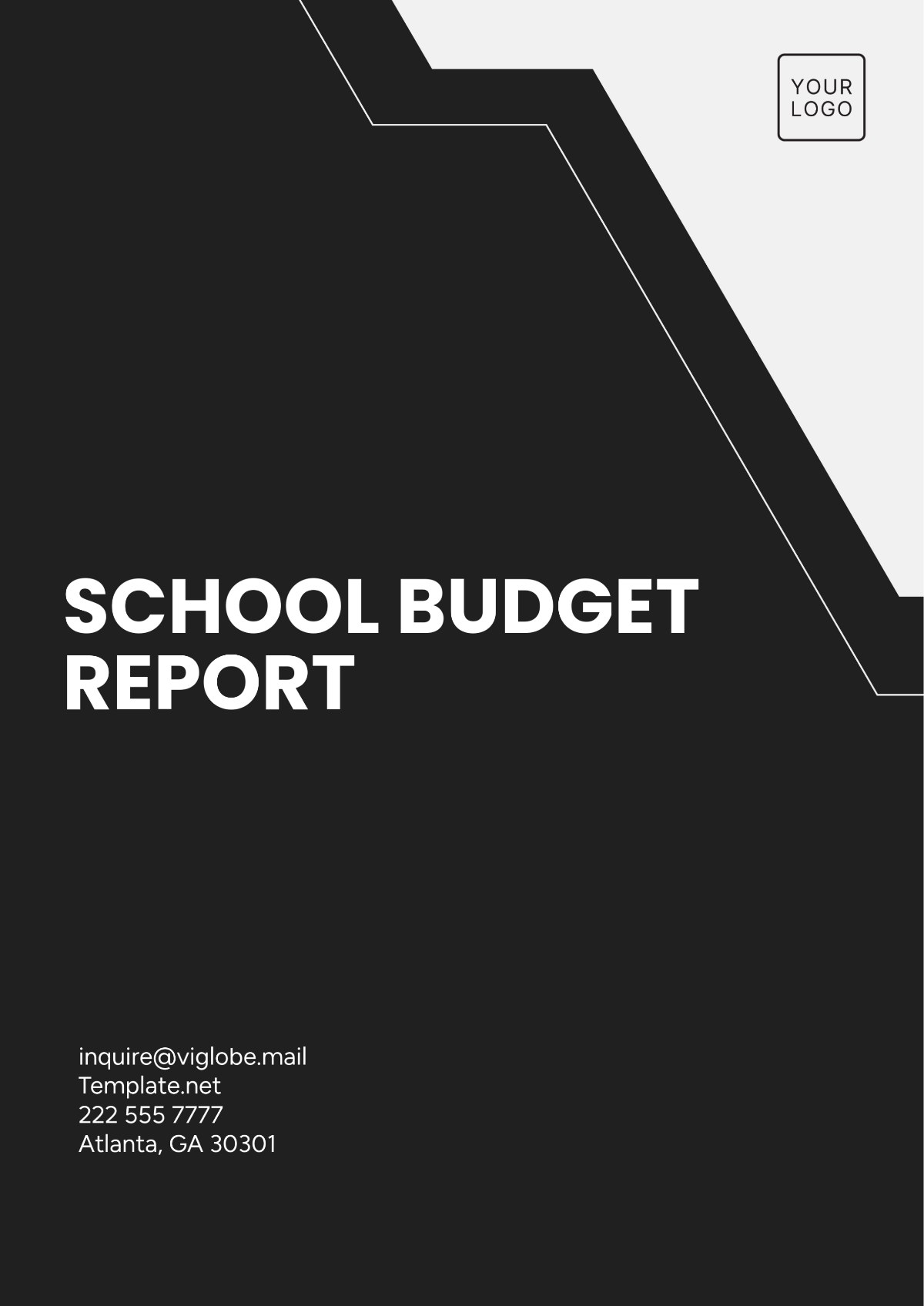 Free School Budget Report Template