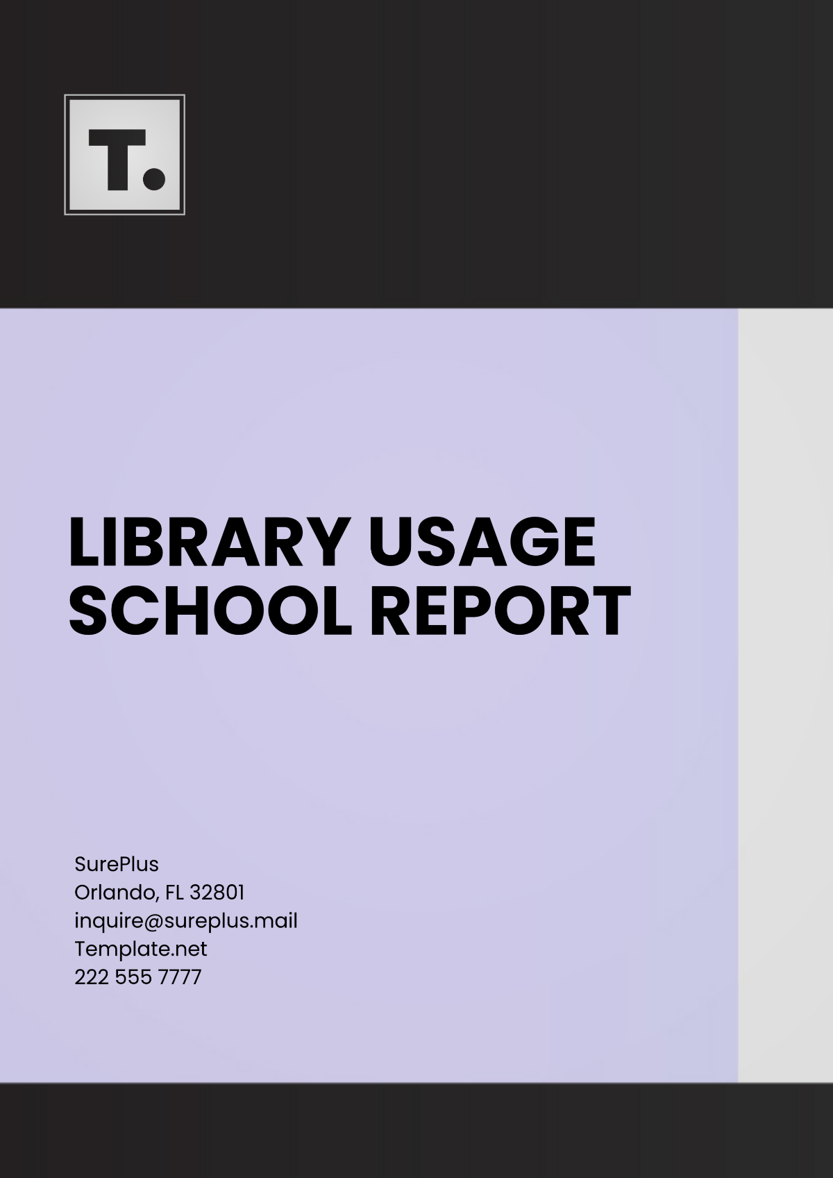 Library Usage School Report Template - Edit Online & Download