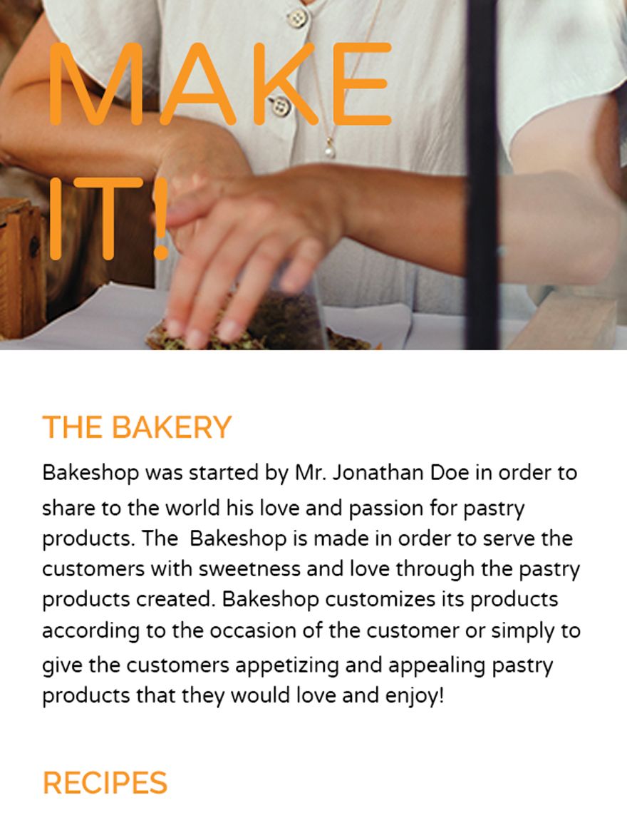Bakery Email Newsletter Template