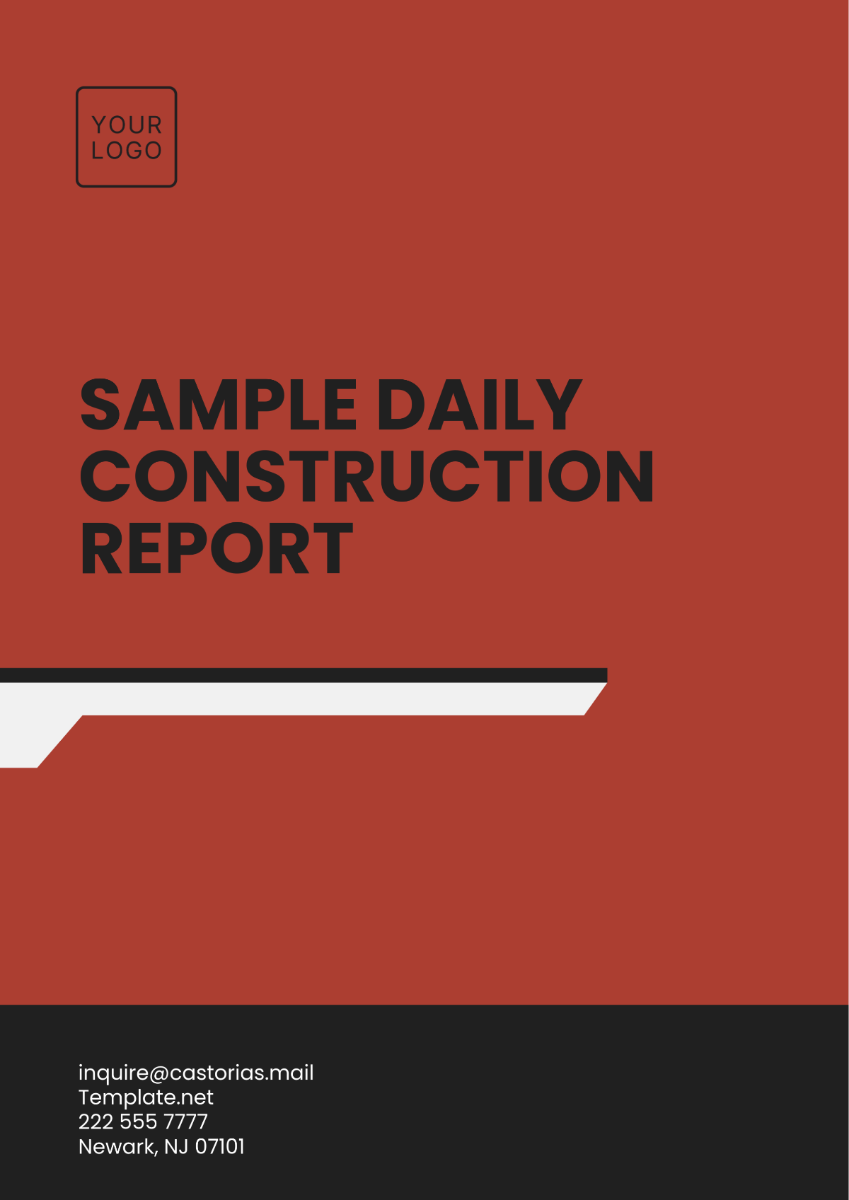 Free Sample Daily Construction Report Template