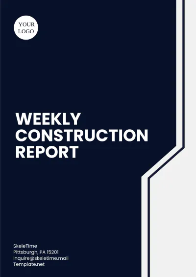 Free Weekly Construction Report Template to Edit Online