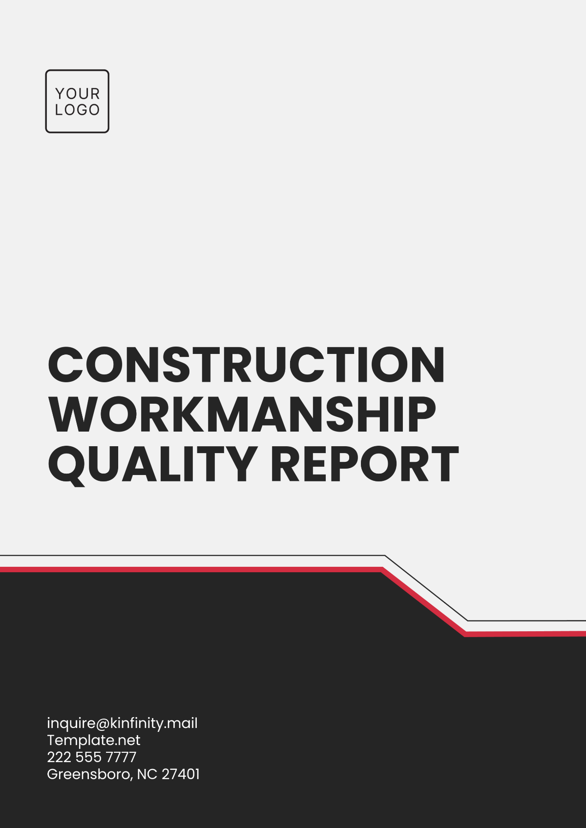 Construction Workmanship Quality Report Template - Edit Online & Download