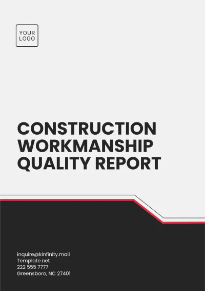 Free Construction Workmanship Quality Report Template to Edit Online