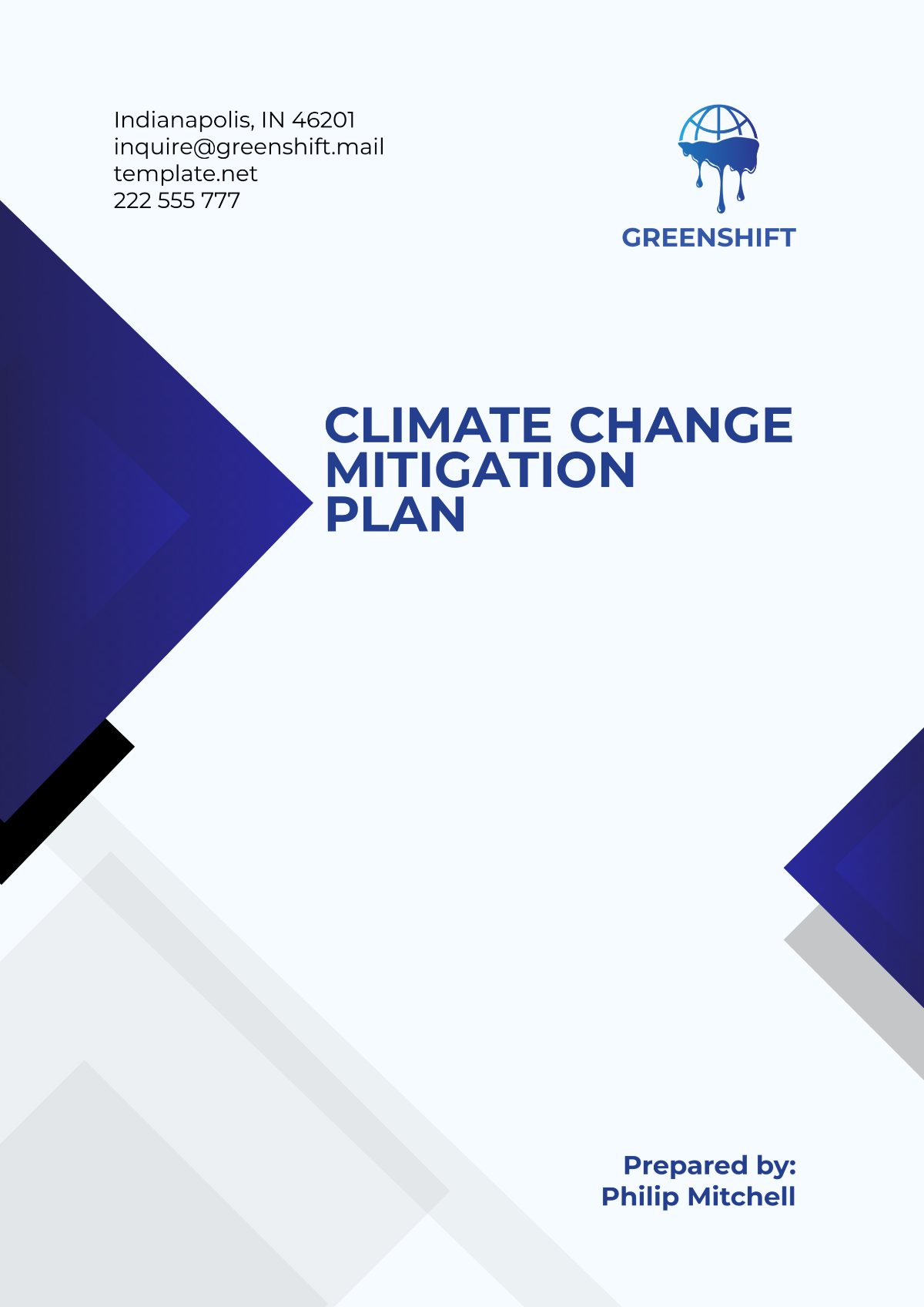 Climate Change Mitigation Plan Template - Edit Online & Download