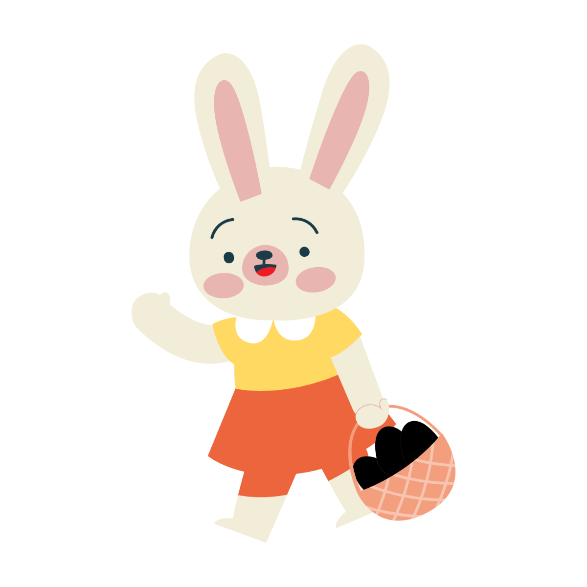 Cartoon Rabbit Clipart - Edit Online | Template.net