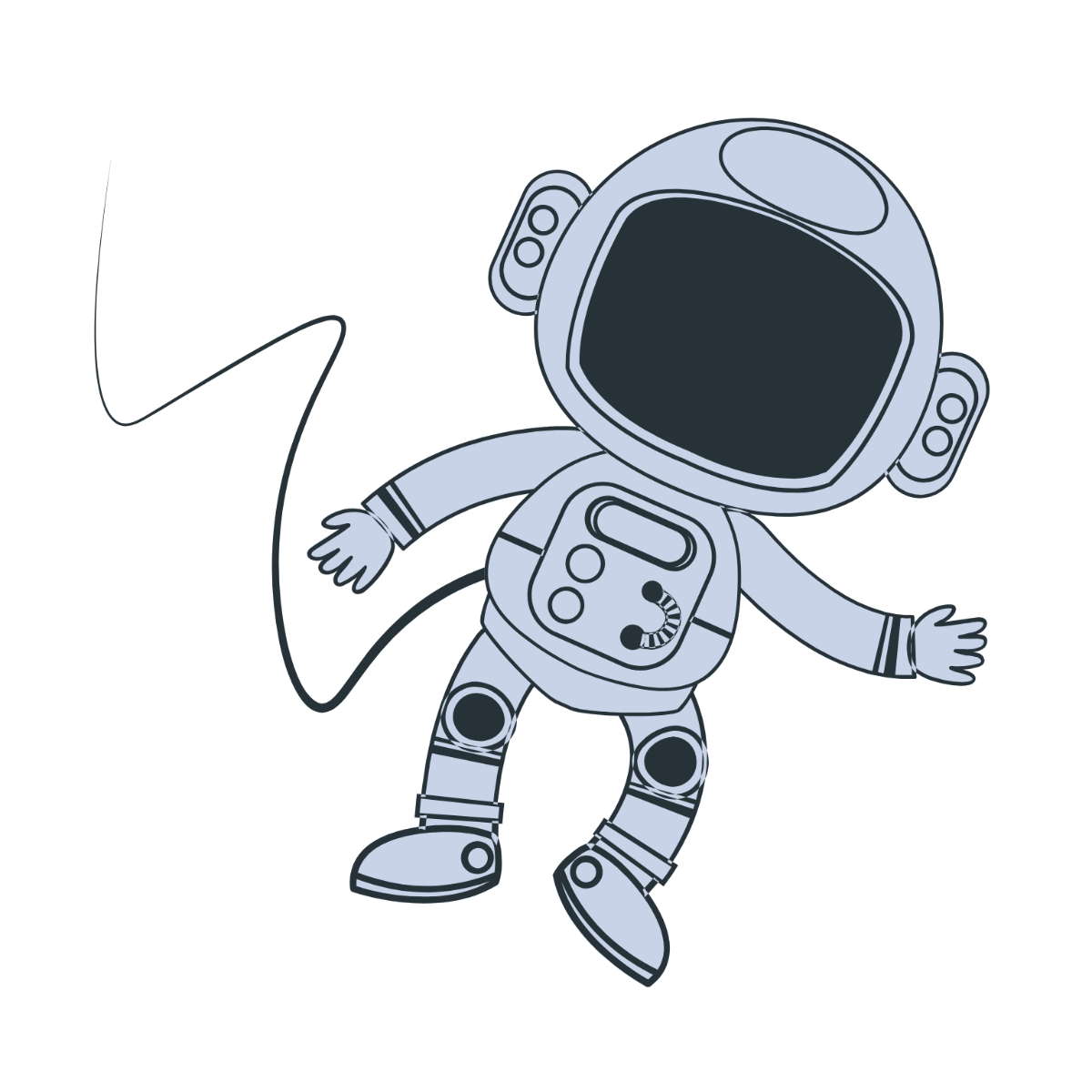 Floating Astronaut Clipart - Edit Online | Template.net