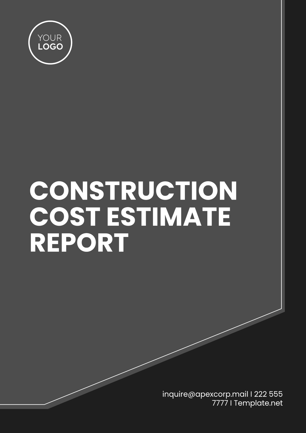 Construction Cost Estimate Report Template - Edit Online & Download