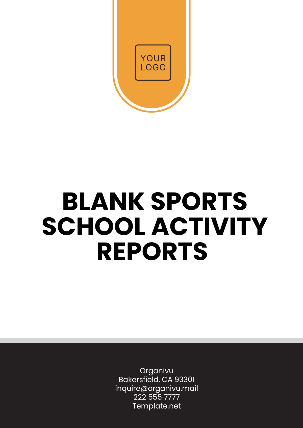 Blank Sports School Activity Reports Template - Edit Online & Download