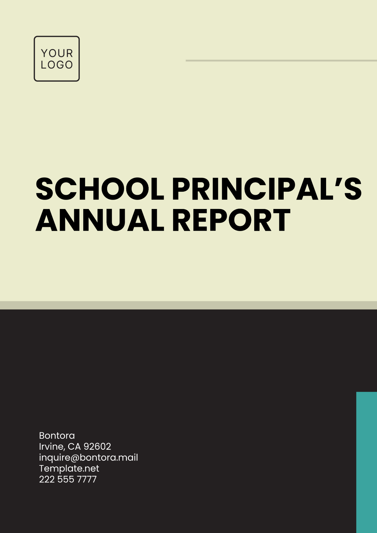 School Principal’s Annual Report Template - Edit Online & Download