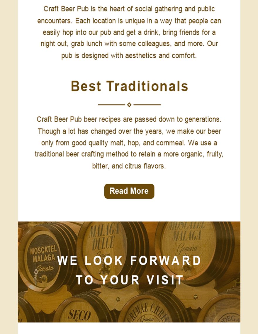 Pub Email Newsletter Template