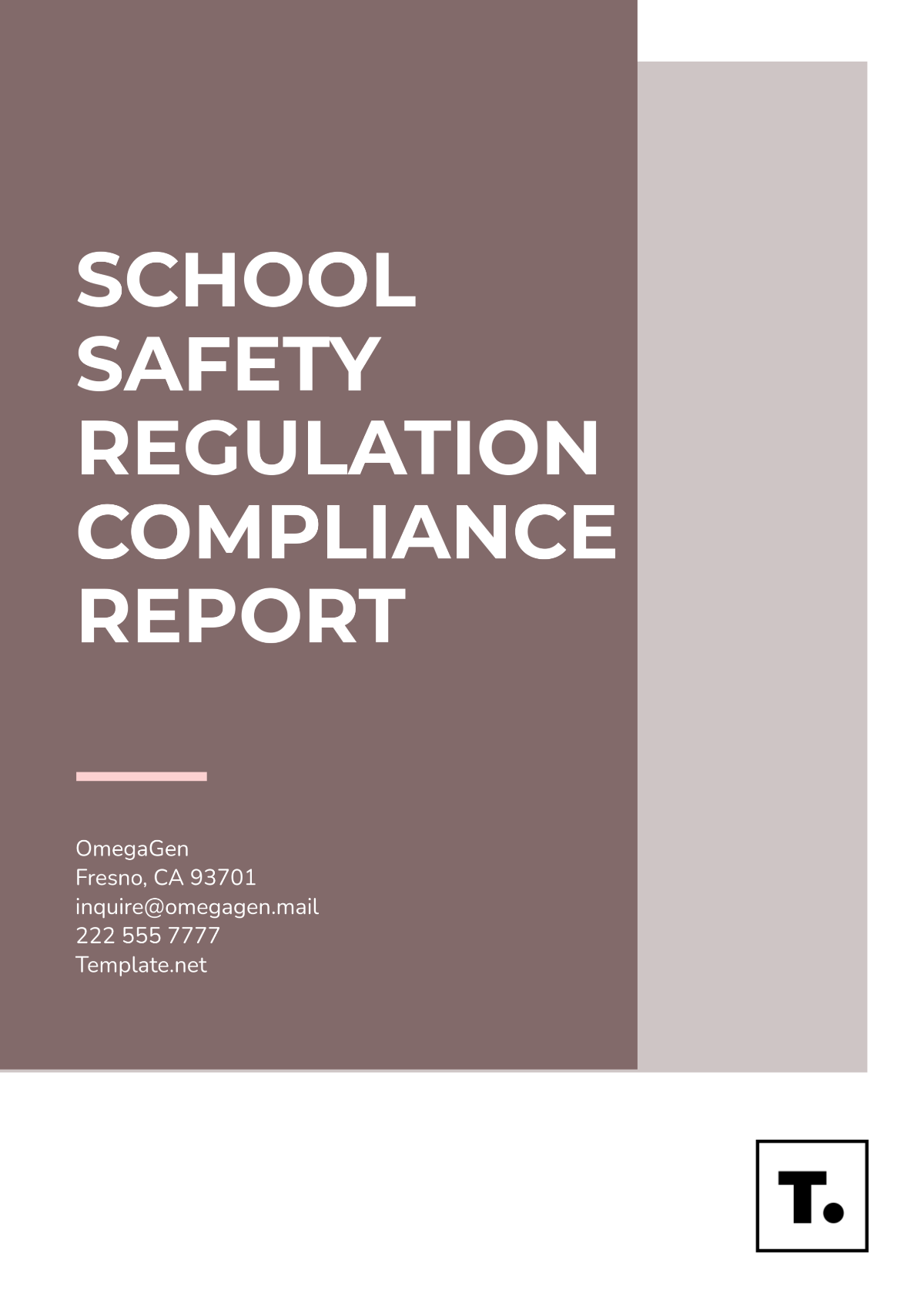 School Safety Regulation Compliance Report Template - Edit Online & Download