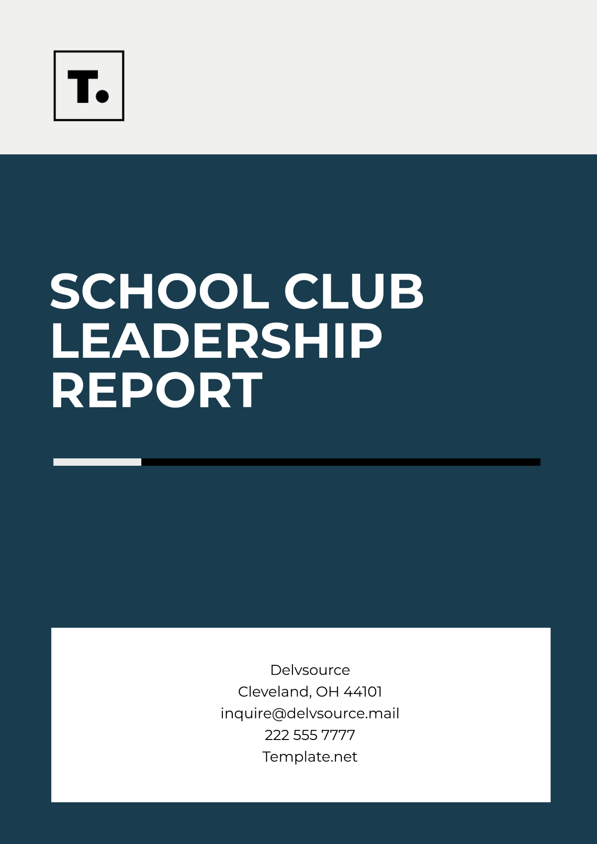 School Club Leadership Report Template - Edit Online & Download