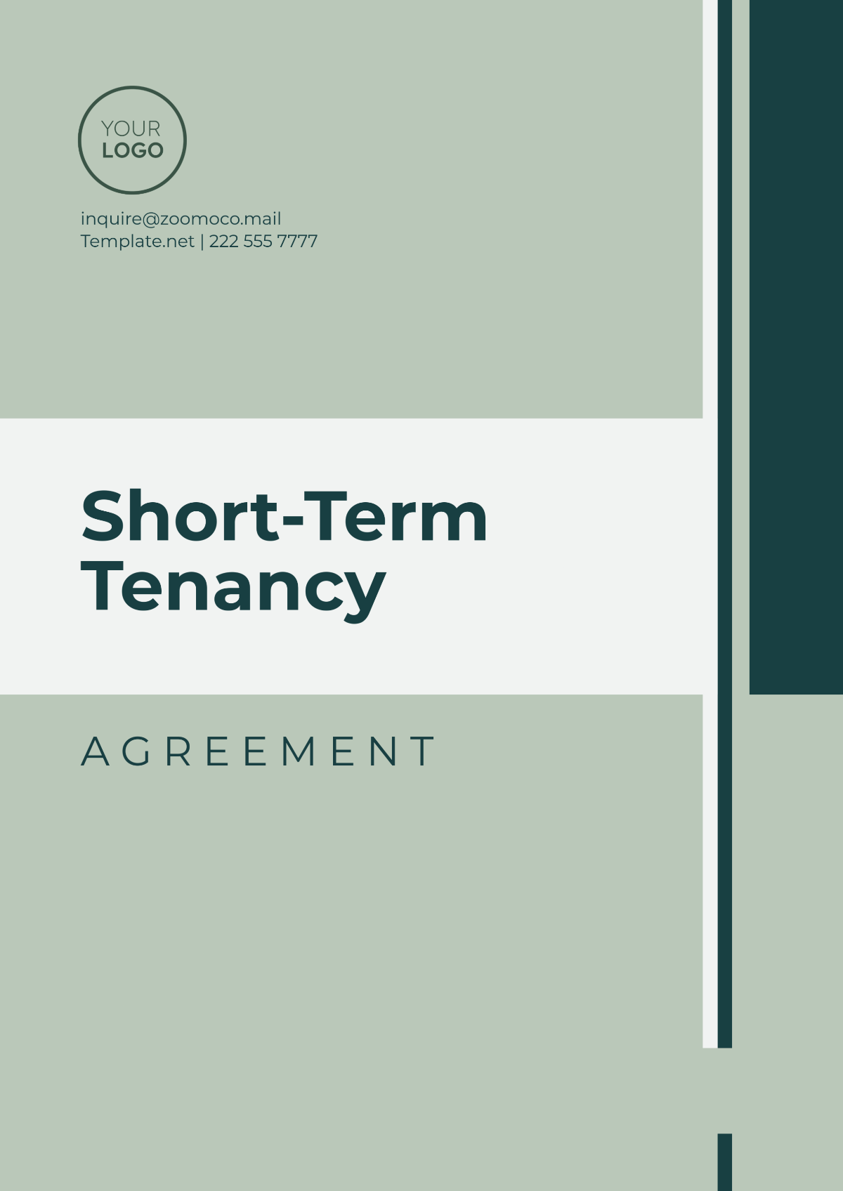 Free Short-Term Tenancy Agreement Template