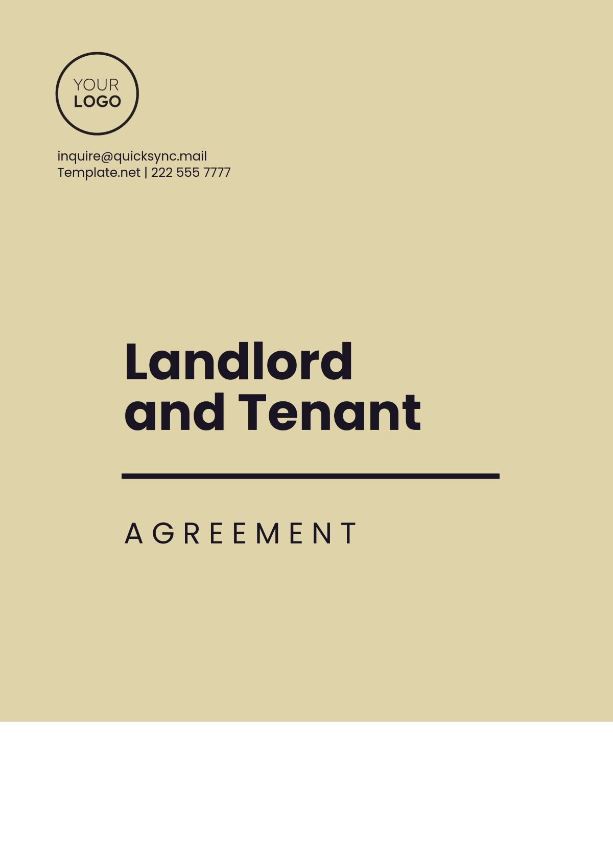 Free Landlord and Tenant Agreement Template