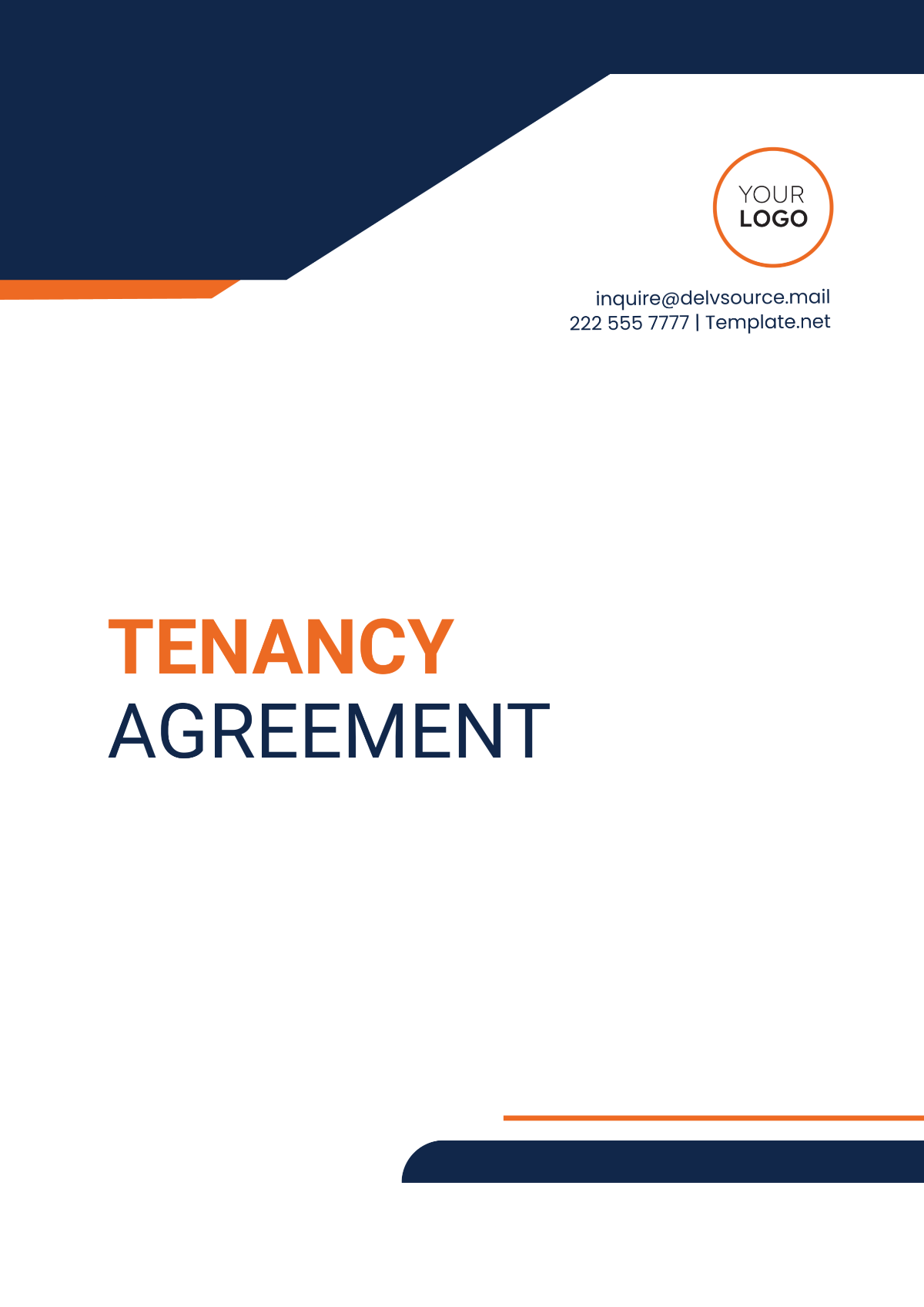 Free Customizable Tenancy Agreement Template