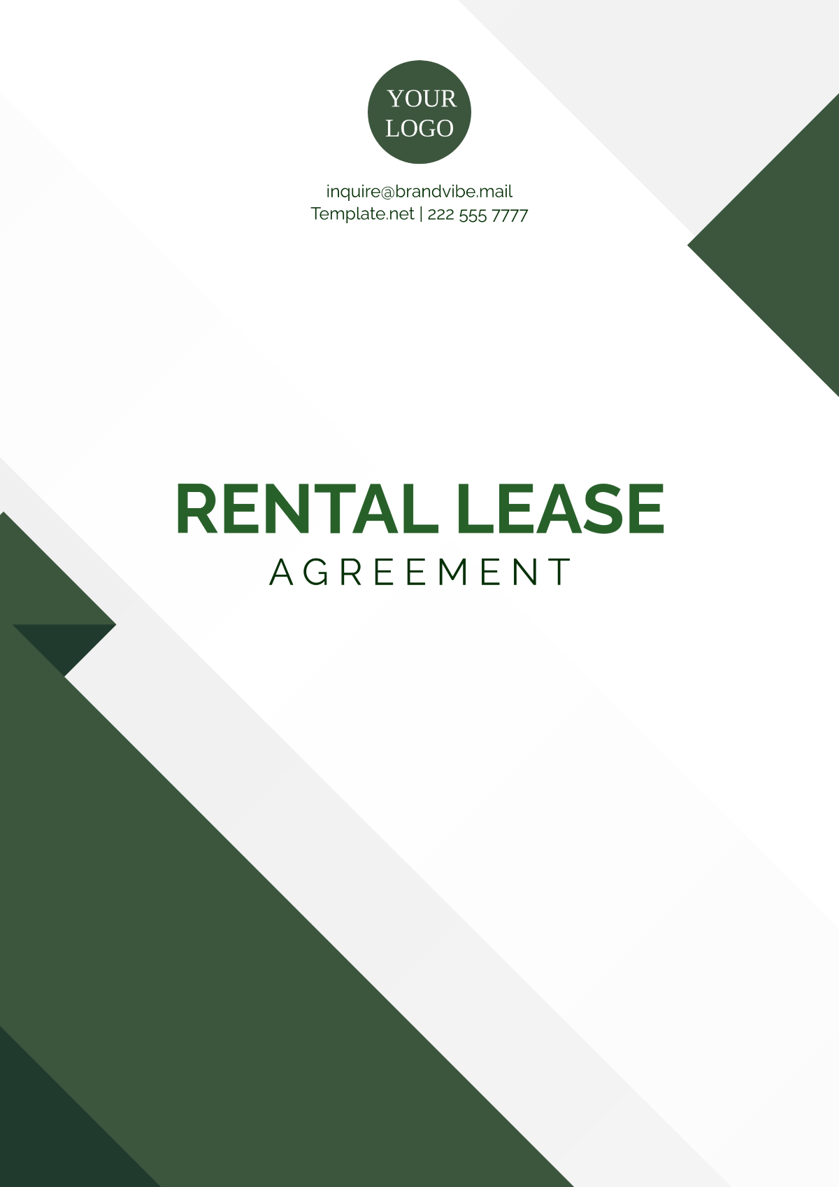 Free Professional Rental Lease Agreement Template