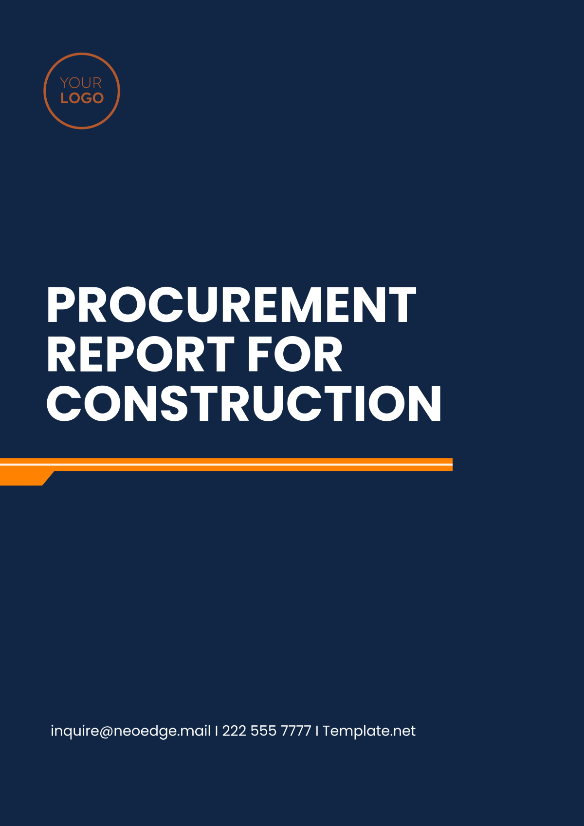 Procurement Report for Construction Template - Edit Online & Download