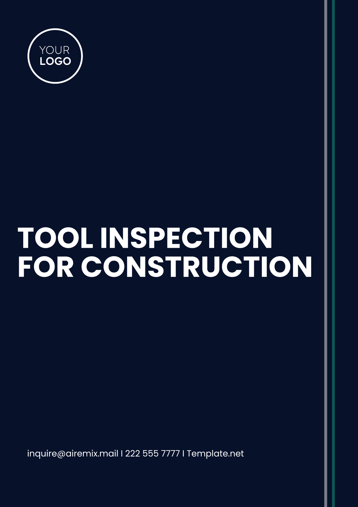 Tool Inspection for Construction Template - Edit Online & Download