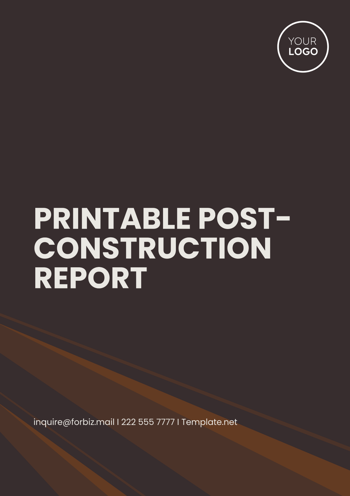 Printable Post-Construction Report Template - Edit Online & Download