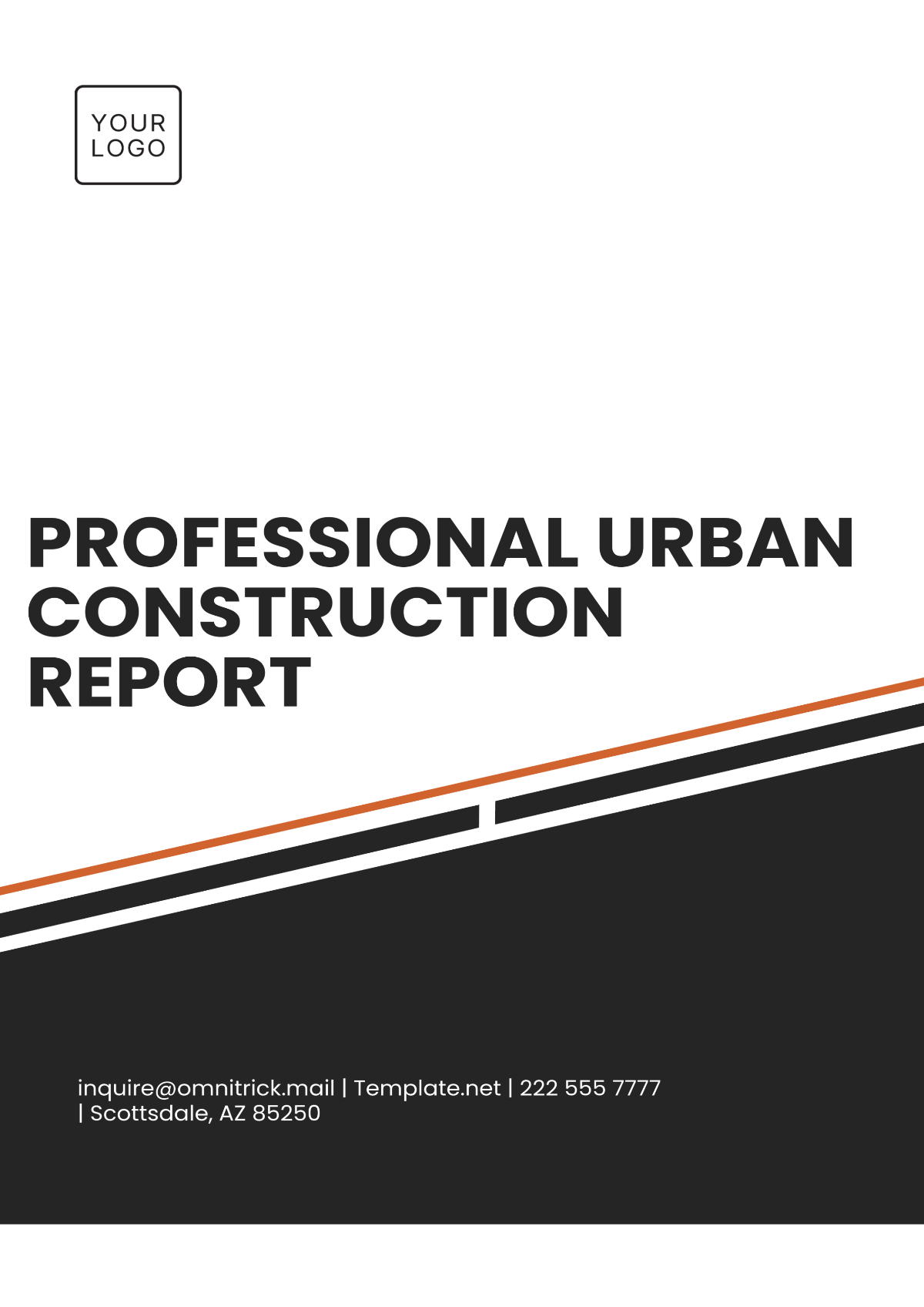 Professional Urban Construction Report Template - Edit Online & Download