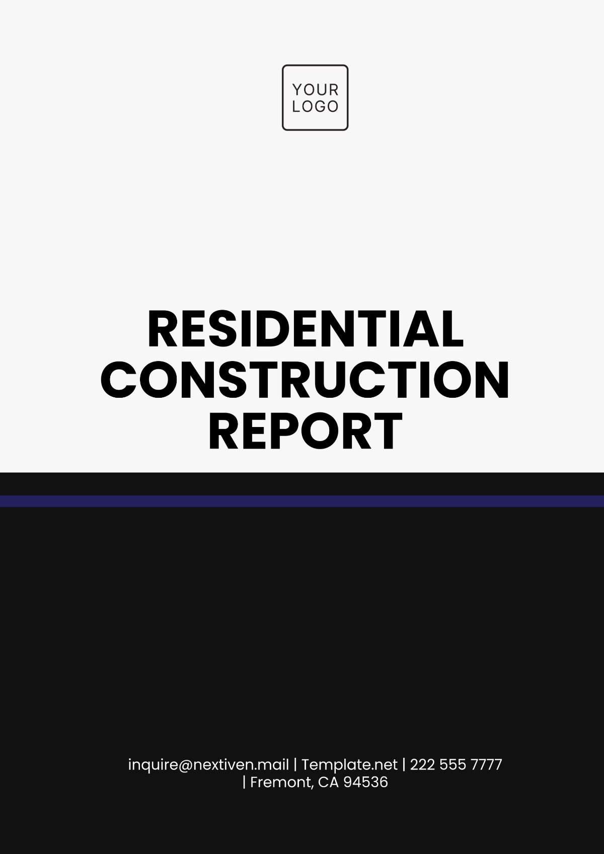 Residential Construction Report Template - Edit Online & Download