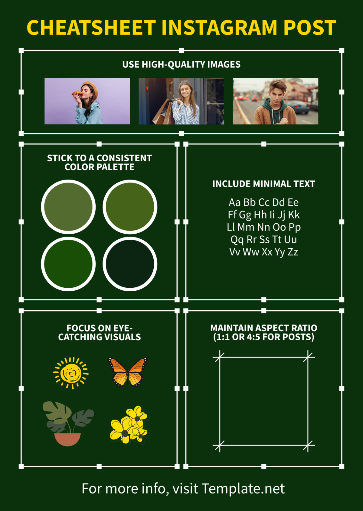 Free Cheatsheet Instagram Post Template - Edit Online & Download