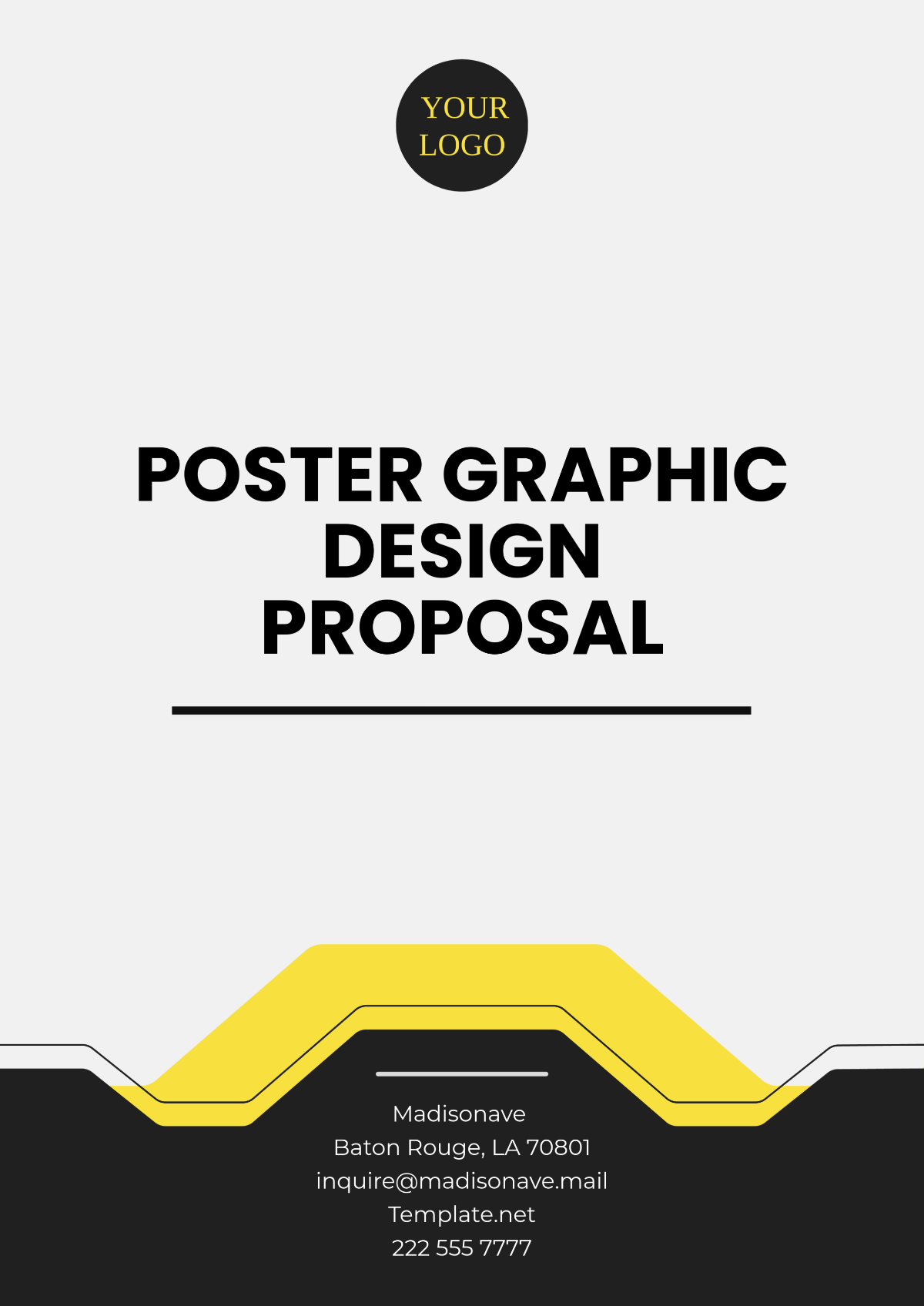 Poster Graphic Design Proposal Template - Edit Online & Download