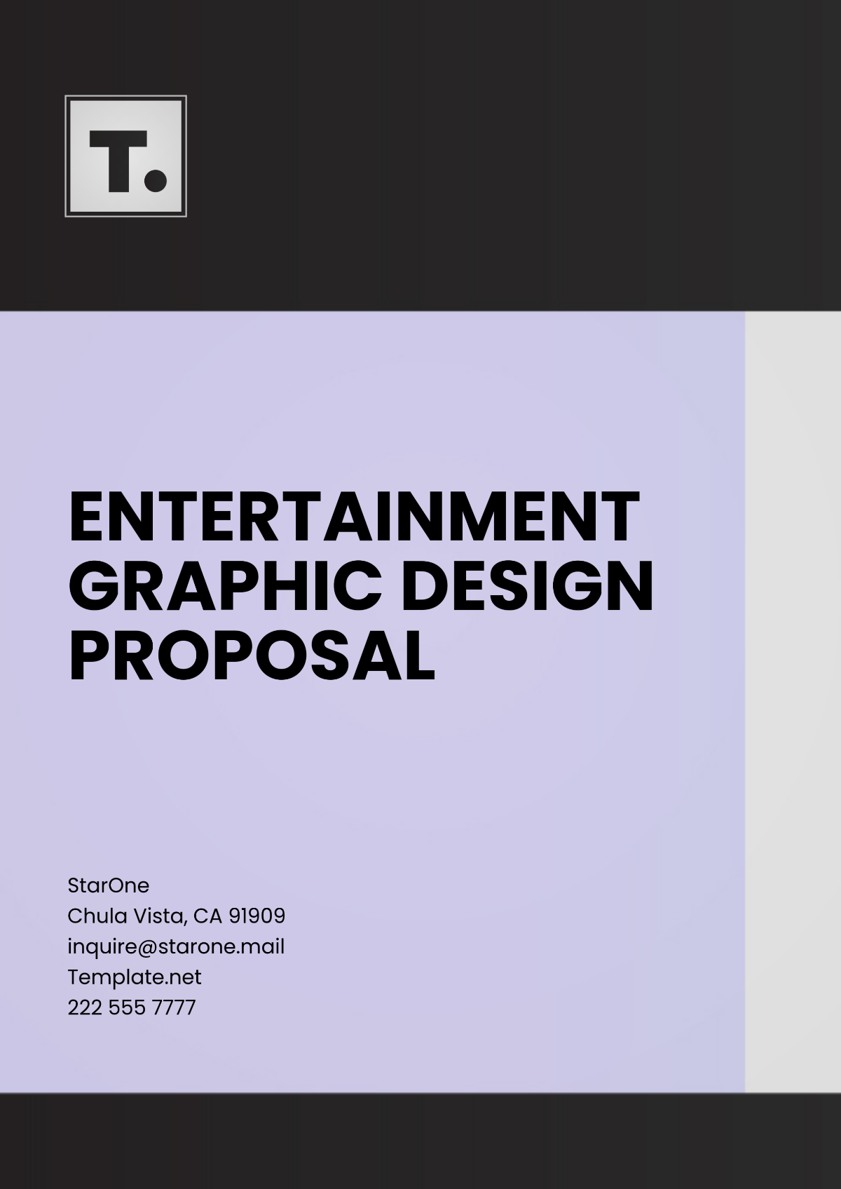 Entertainment Graphic Design Proposal Template - Edit Online & Download