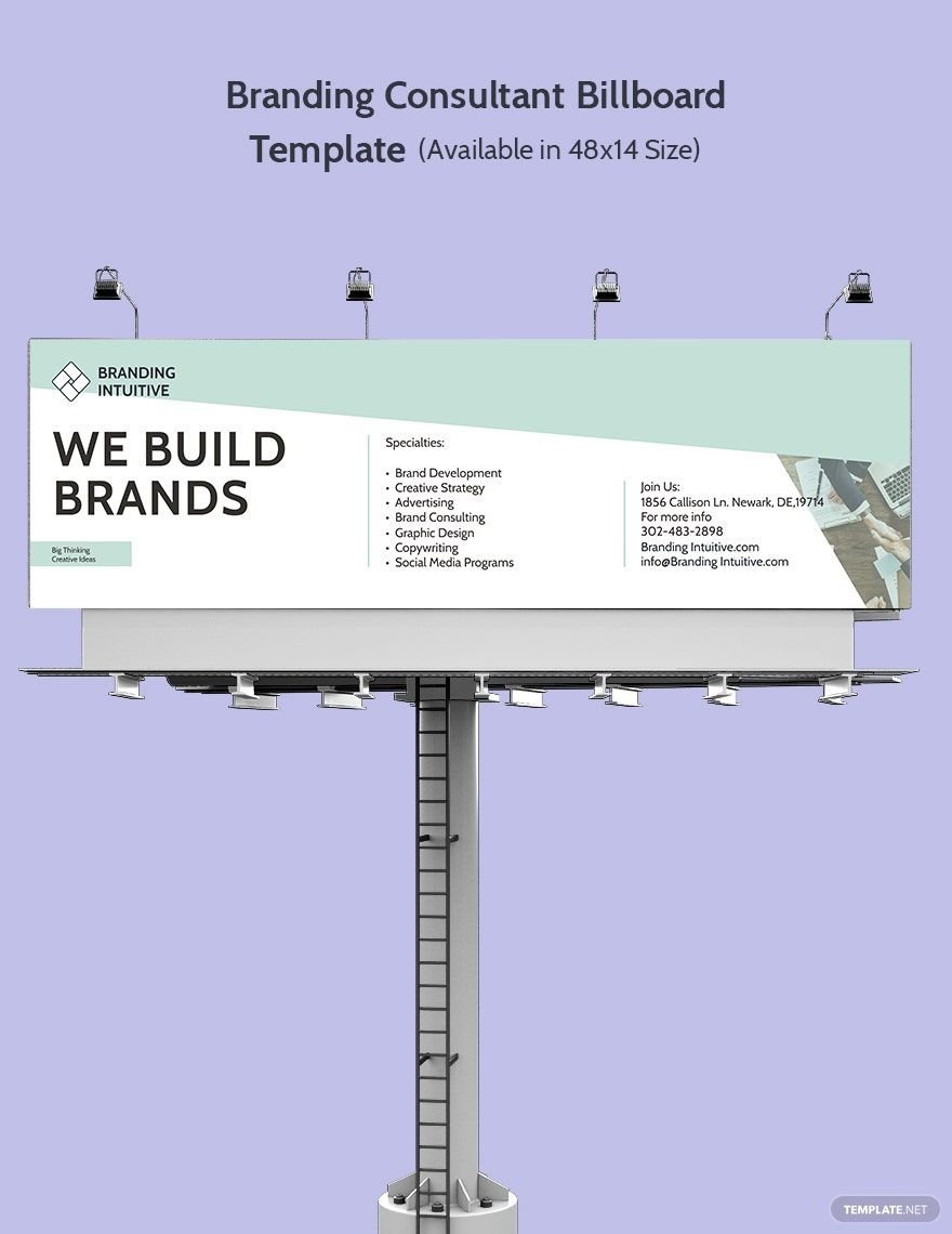 Free Branding Consultant Billboard Template