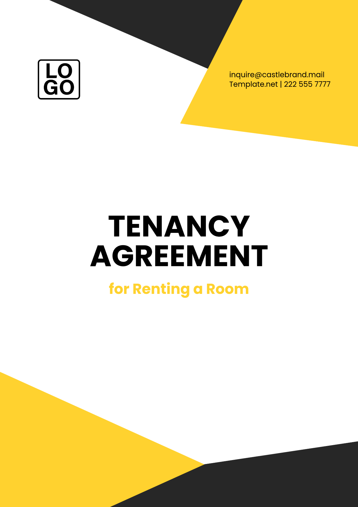 Free Tenancy Agreement for Renting a Room Template