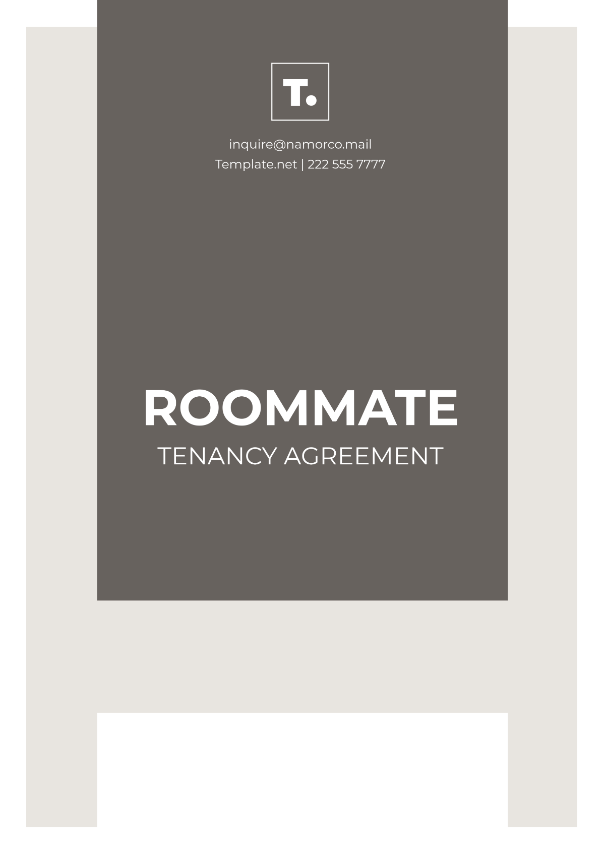 Free Roommate Tenancy Agreement Template