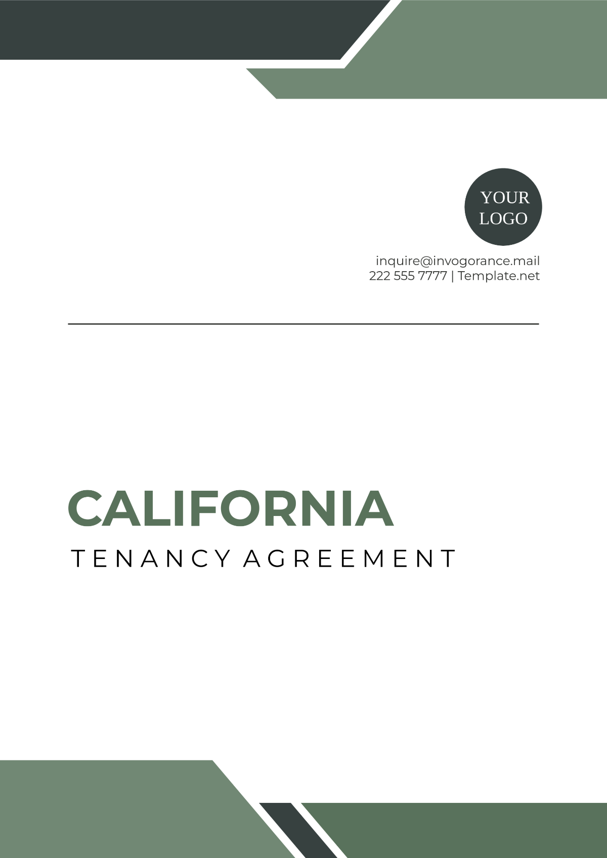 Free California Tenancy Agreement Template