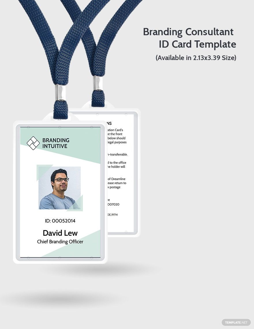 Branding Consultant ID Card Template