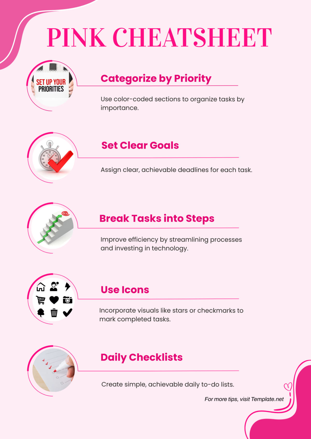 Free Pink Cheatsheet Template - Edit Online & Download