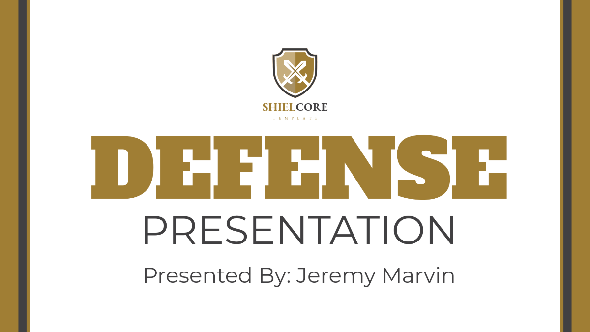 Defense Presentation Template - Edit Online & Download