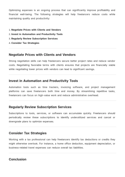 Free Freelance Expense Budget Report Template to Edit Online